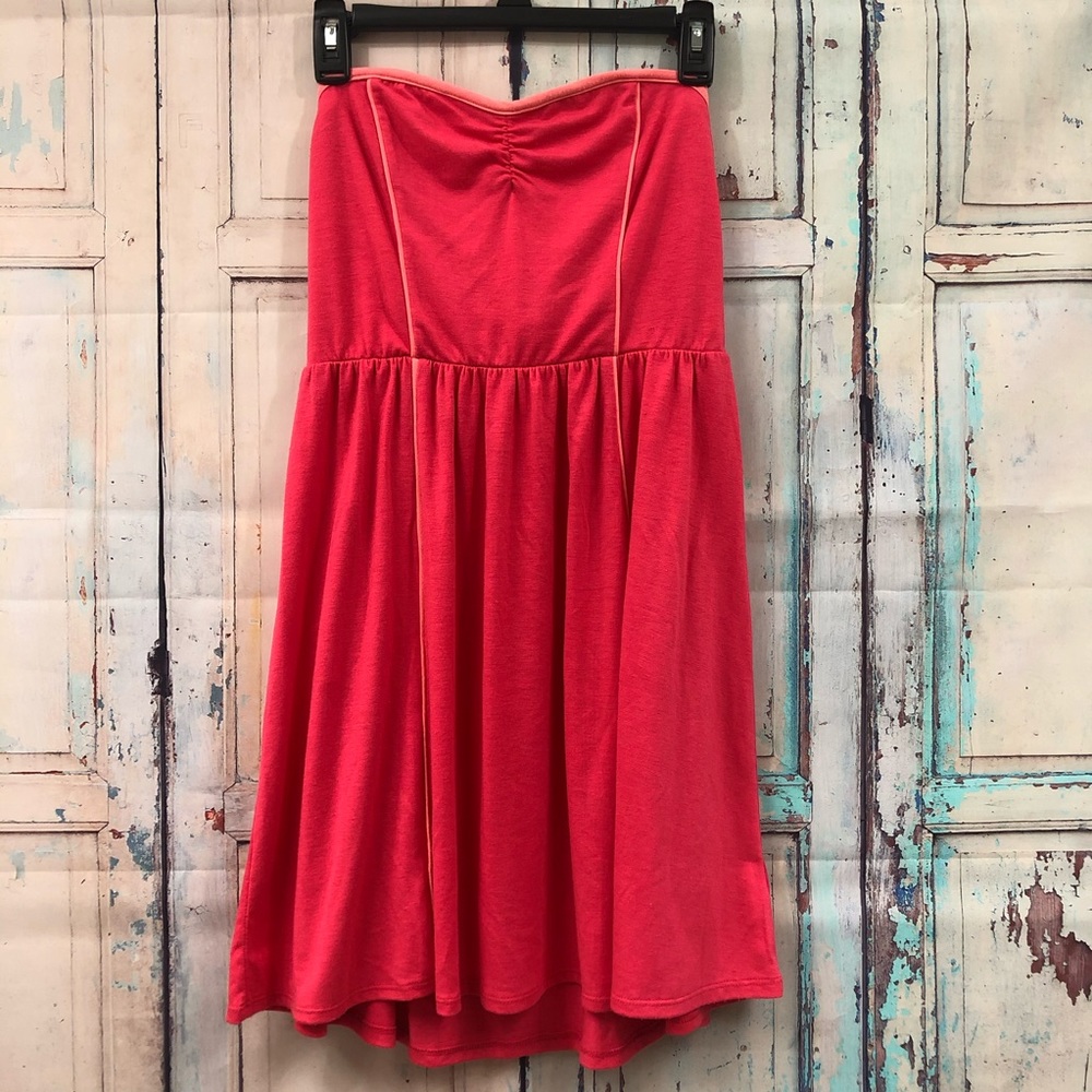 Pink Strapless Dress